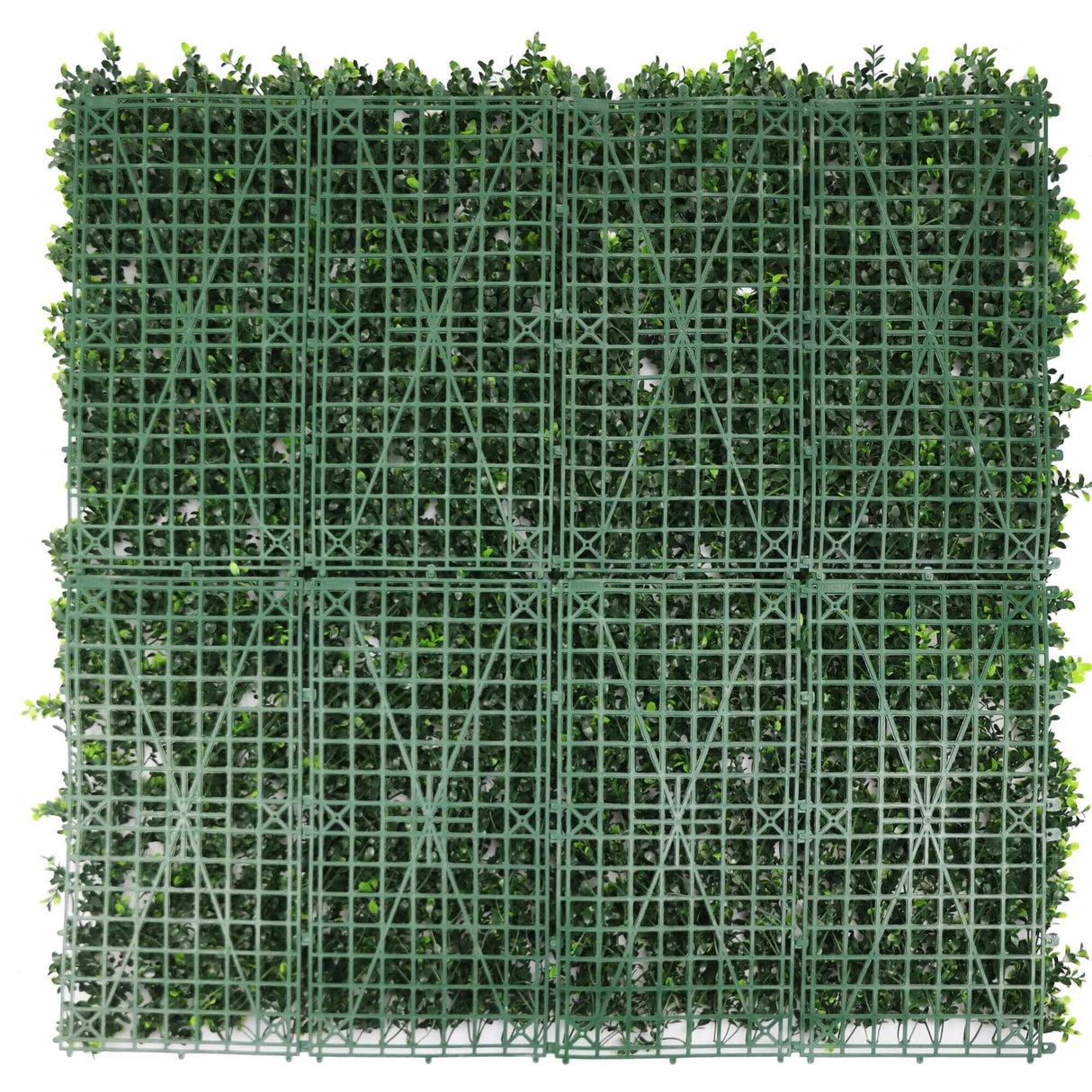 Designer Plants USA White Flowering Artificial Boxwood Wall 40" x 40" Commercial Grade