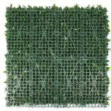Designer Plants USA White Flowering Artificial Boxwood Wall 40" x 40" Commercial Grade