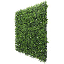 Designer Plants USA White Flowering Artificial Boxwood Wall 40" x 40" Commercial Grade