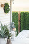 Designer Plants USA Luxury Artificial Green Plant Wall Circle 20" White Frame UV Resistant