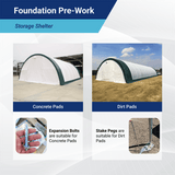 Chery Industrial Single Truss Arch Storage Shelter W30'xL65'xH15'