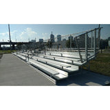 Gared Spectator Stationary 15′ 5-Row Double Footplank Aisle Bleacher GSNB0515WA