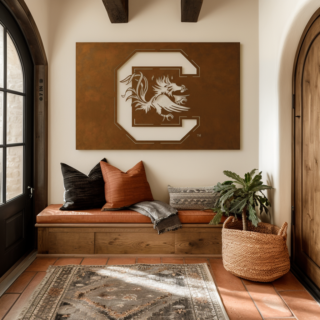 The Gamecock C - Metal Wall Art - Landscape Umber