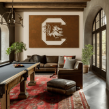 The Gamecock C - Metal Wall Art - Landscape Umber