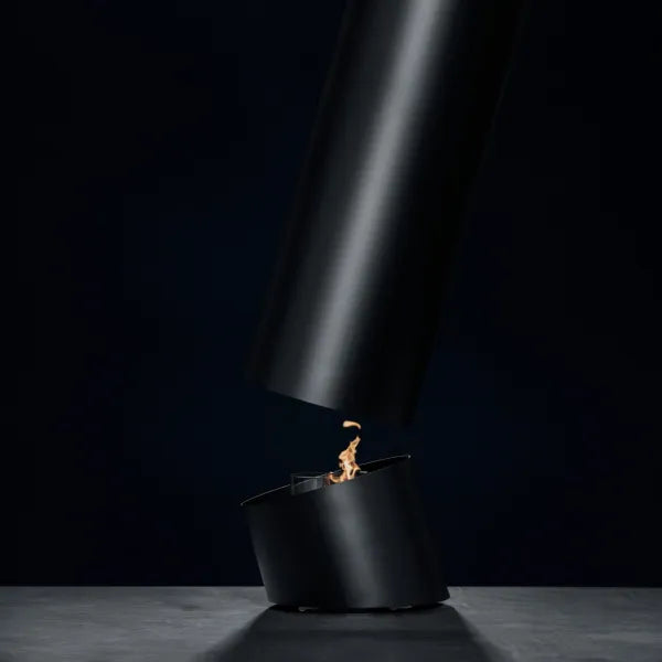 HearthArtSinn Bioethanol High-end Simple Column Real Flame Hanging Fireplaces