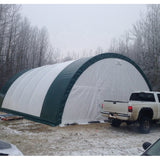 Chery Industrial Single Truss Arch Storage Shelter W30'xL40'xH15'