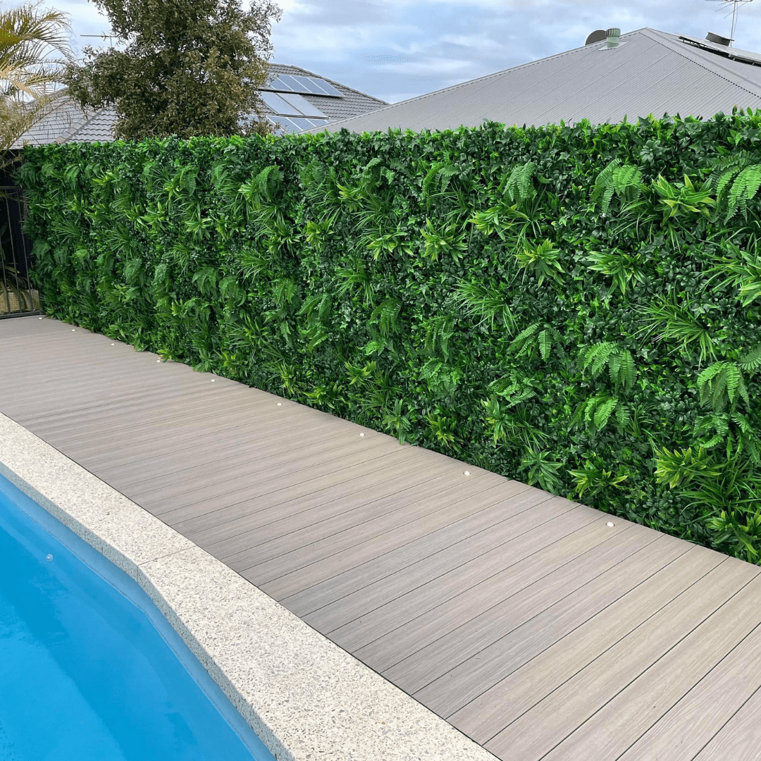 Designer Plants USA Luxury Green Tropics Artificial Living Wall 40x40 Commercial Grade