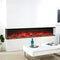 HearthArtSinn Luminex Modern 3D Insertable Electric Fireplace with Logs and Crystals