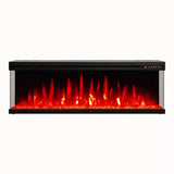 HearthArtSinn Luminex Modern 3D Insertable Electric Fireplace with Logs and Crystals