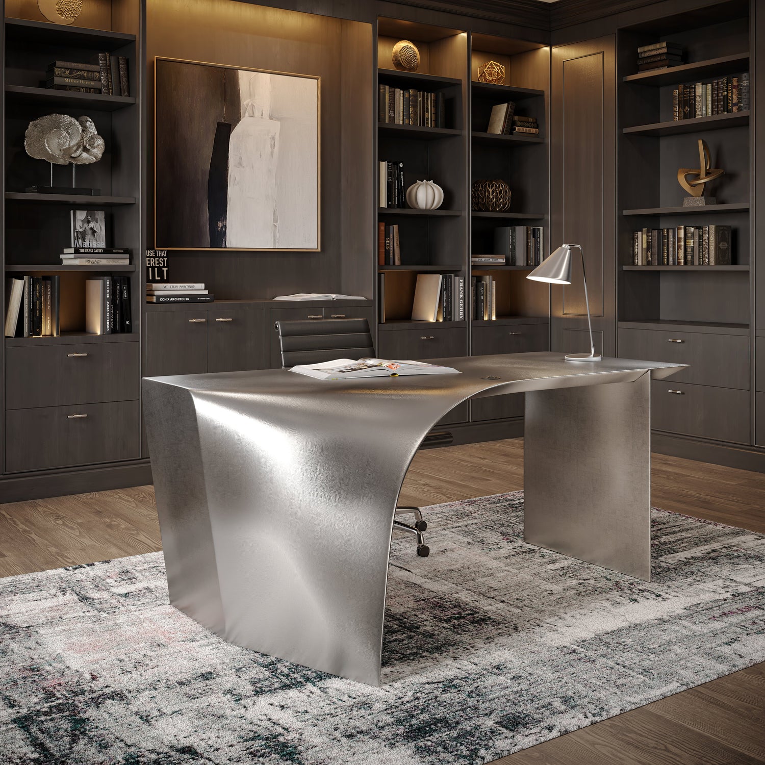Carbon Designs The Buemont Office Desk - Polished
