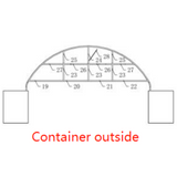 Chery Industrial Greatbear Half Front Panel for 40’ × 40’ × 13’ Container Shelter (Outside)