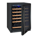 Allavino FlexCount Series 56 Bottle Single Zone Built-In Wine Refrigerator with Black Door Right Hinge VSWR56-1BR20