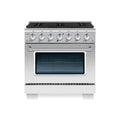 Hallman Bold Series 36" Gas Freestanding Range with Chrome Trim