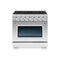 Hallman Bold Series 36" Gas Freestanding Range with Chrome Trim