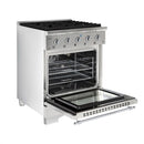 Hallman Classico Series 30" Gas Freestanding Range with Chrome Trim