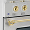 Hallman Classico Series 30" Gas Freestanding Range with Brass Trim