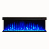 HearthArtSinn Luminex Modern 3D Insertable Electric Fireplace with Logs and Crystals