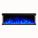 HearthArtSinn Luminex Modern 3D Insertable Electric Fireplace with Logs and Crystals