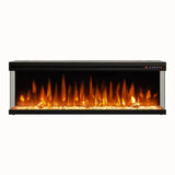 HearthArtSinn Luminex Modern 3D Insertable Electric Fireplace with Logs and Crystals