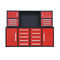 Chery Industrial 7 ft Garage Workbench Cabinet (18 Drawers & 4 Cabinets & Pegboard)