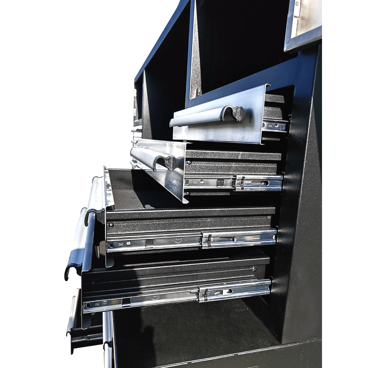 Chery Industrial 7 ft Garage Workbench Cabinet (18 Drawers & 4 Cabinets & Pegboard)