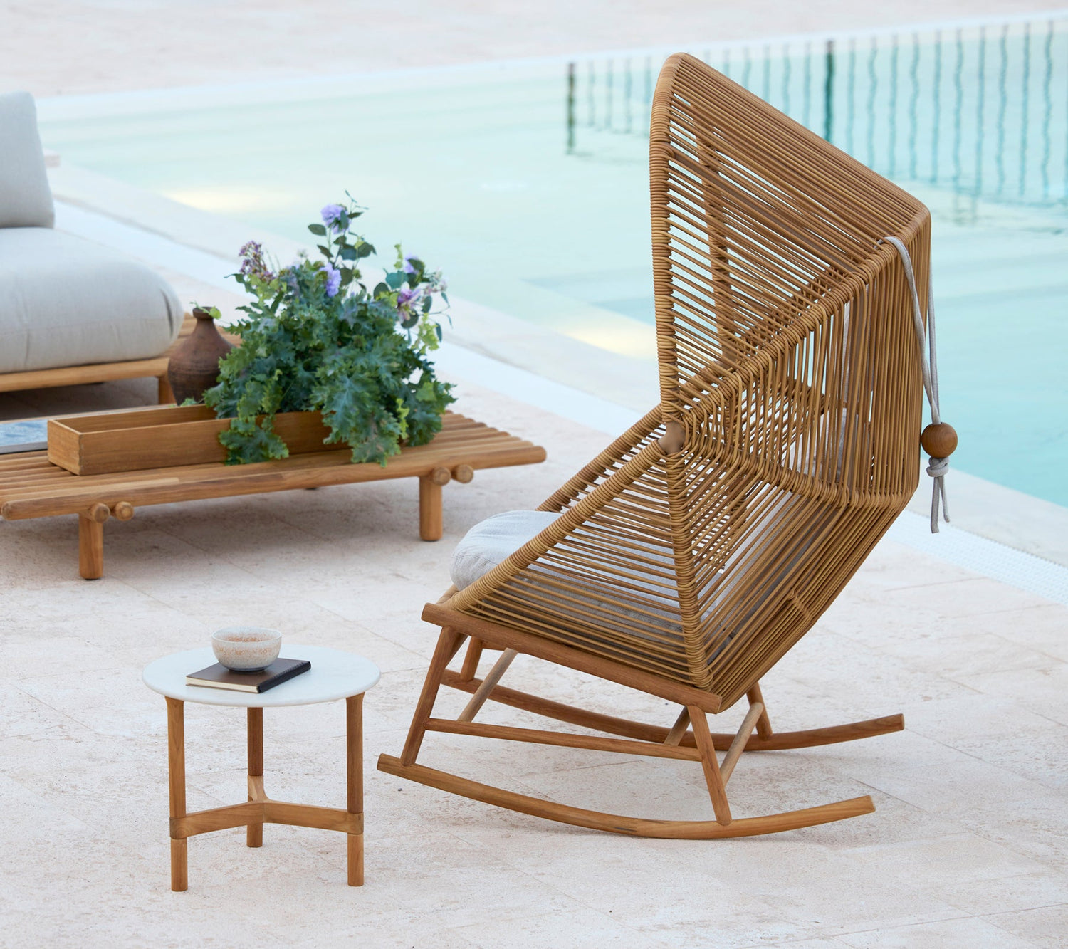 Hive Woven Rocking Chair