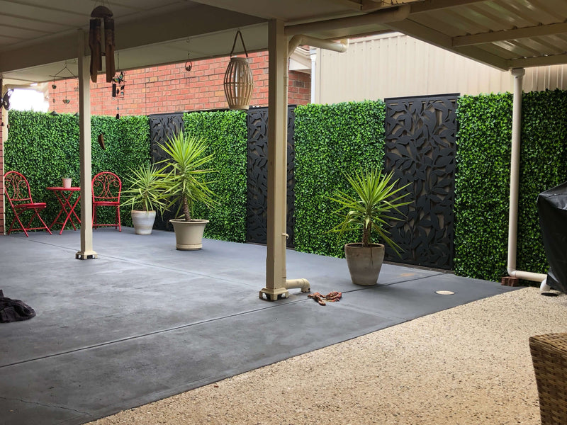 Designer Plants USA Jasmine Artificial Green Wall 40" x 40" Commercial Grade UV Resistant