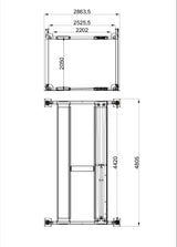 Katool 9500lbs Heavy Duty 4 Post Storage Car Lift KT-4H950