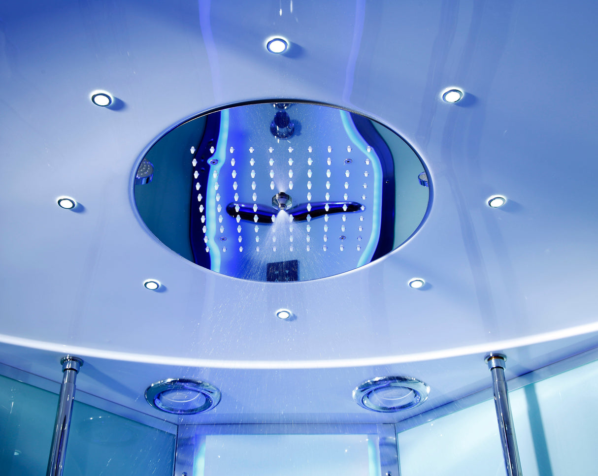 Maya Bath Platinum Comfort 55″ × 55″ × 88″ Walk-In Steam Shower