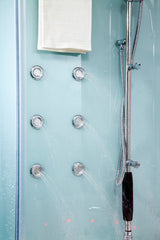 Maya Bath Platinum Comfort 55″ × 55″ × 88″ Walk-In Steam Shower