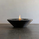 HearthArtSinn Volcano 12 Metal Rock Finish Stepped Gas Fire Pit