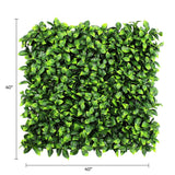 Designer Plants USA Jasmine Artificial Green Wall 40" x 40" Commercial Grade UV Resistant