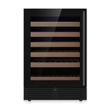 KingsBottle 24-Inch Under-Counter Dual Zone Wine Cooler with Low-E Glass Door