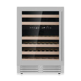 KingsBottle 24-Inch Under-Counter Dual Zone Wine Cooler with Low-E Glass Door