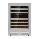 KingsBottle 24-Inch Under-Counter Dual Zone Wine Cooler with Low-E Glass Door