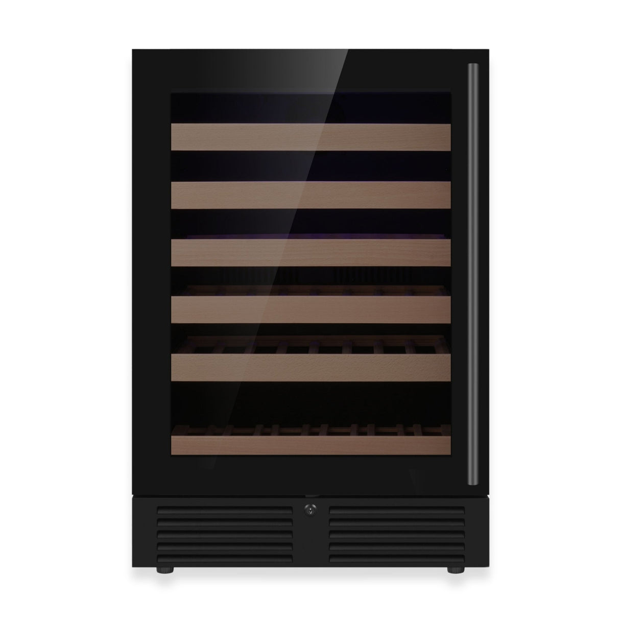 KingsBottle 24-Inch Under-Counter Single Zone Wine Cooler with Low-E Glass Door