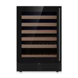 KingsBottle 24-Inch Under-Counter Single Zone Wine Cooler with Low-E Glass Door