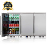 KingsBottle 53 Inch Solid 3-Door Outdoor Beverage Drinks Cooler