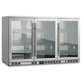 KingsBottle 53 Inch Heating Glass 3 Door Large Beverage Refrigerator