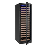 KingsBottle Upright Single Zone Large Wine Cooler With Low-E Glass Door