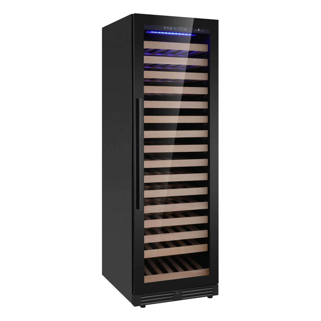 KingsBottle Upright Single Zone Large Wine Cooler With Low-E Glass Door