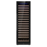 KingsBottle Upright Single Zone Large Wine Cooler With Low-E Glass Door