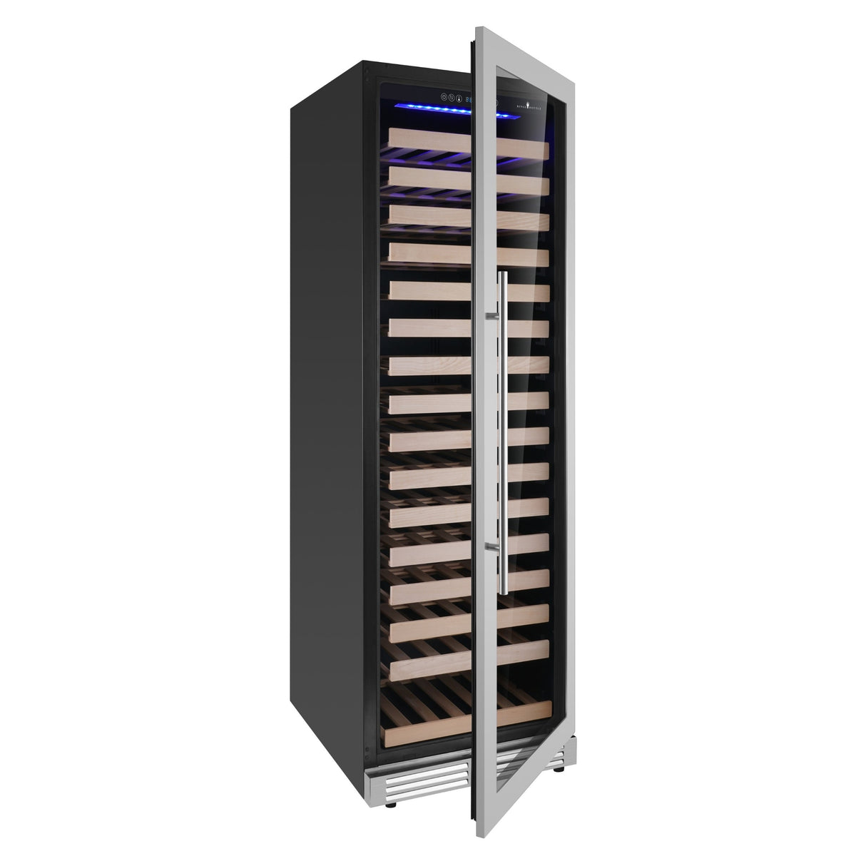 KingsBottle Upright Single Zone Large Wine Cooler With Low-E Glass Door