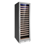 KingsBottle Upright Single Zone Large Wine Cooler With Low-E Glass Door