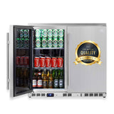 KingsBottle 36 Inch Outdoor Beverage Refrigerator 2 Door