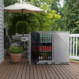 KingsBottle 36 Inch Outdoor Beverage Refrigerator 2 Door