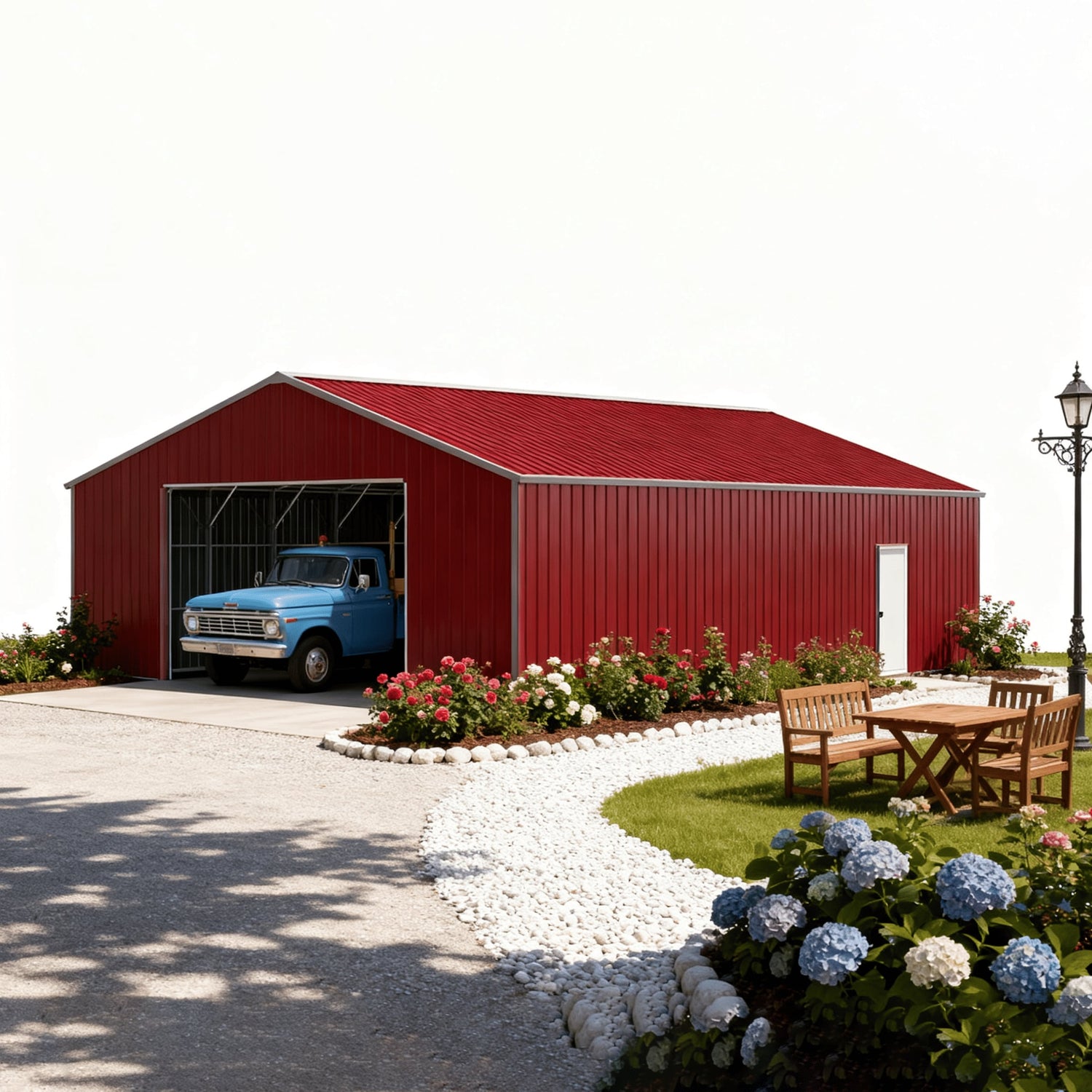 10FT Metal Galvalume Corrugated Panels Durable Red Brown Roof Wall Sheets x 50 Pcs