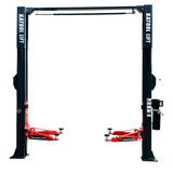 Katool Two Post Asymmetrical Vehicle Lift 11000lbs Single Point Lock Release KT-AS110D