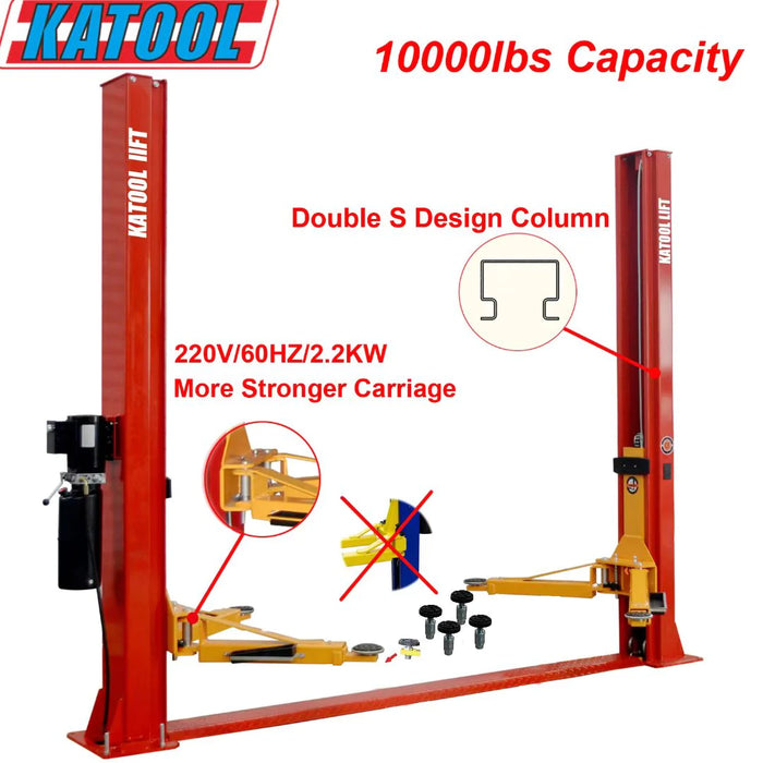 Katool Two Post Vehicle Lift 10000lbs KT-H100