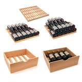 Allavino 76.5" Tall Side-by-Side Wine Vault with Solid Black Doors Dual Zone Wine Refrigerator